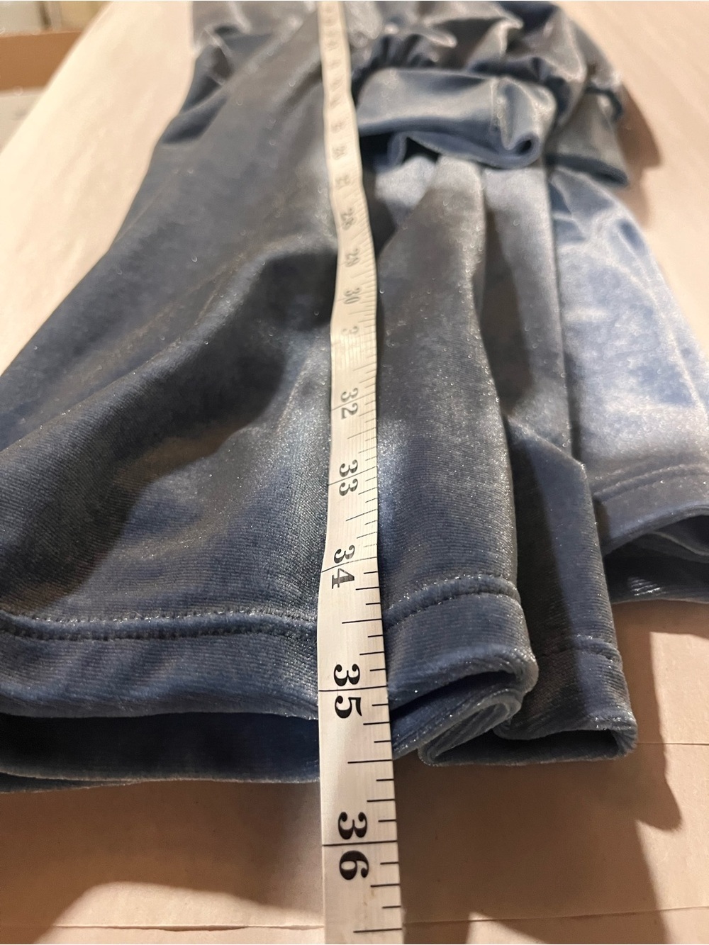 NEWAnthropologie Sunday in Brooklyn Dusty Blue Velvet Long-Sleeve Shirt Dress XS - Picture 13 of 14